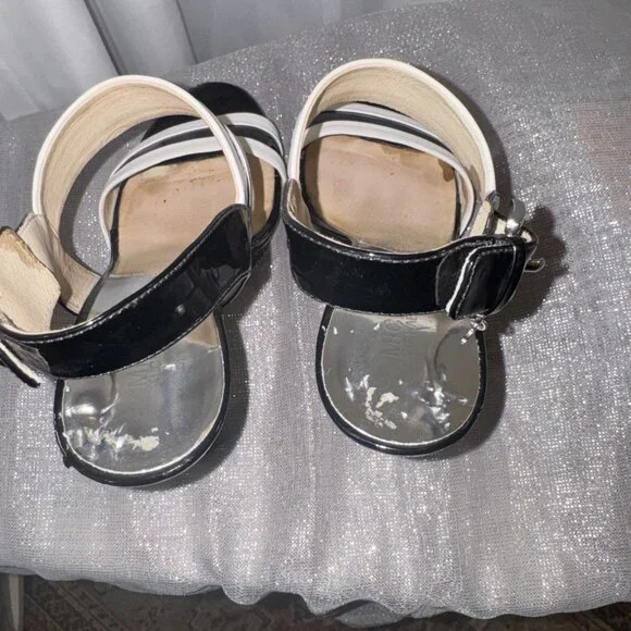 Michael Kors Women's Black/White 5.5 Inch Heels - Picture 8 of 9